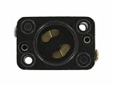 Leviton 380 Fluorescent Lampholder Starter Base, 660W-250V, Medium Bi-Pin for T8 and T12 Lamps