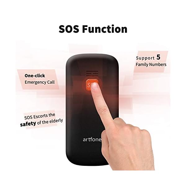 artfone-CS181-Big-Button-Senior-Mobile-Phone-Easy-to-Use-GSM-Mobile-Phone-for-Elderly-with-Dual-SIMBlack artfone CS181 Big Button Cheap Senior Mobile Phone, Unlocked GSM Simple Mobile Phone for Elderly with Dual SIM(Black)