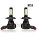 HNYRI H4/HB2/9003 Headlight Bulbs 180W 18000lm 6000K Super Bright White High/Low Beam Fog Light All-in-One Conversion Kit 4-Side COB Chips LED Automotive Headlamp Car Bulb, 1 Pair - 2 Year Warranty primary