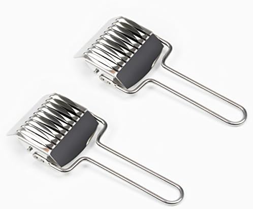 Stainless Steel Pasta Noodle Cutter, PAMISO Dough Cutter Pasta Spaghetti Maker(2 Packs)