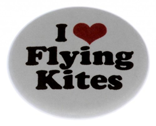 A&T Designs I Love Flying Kites 2.25" Keychain (heart)