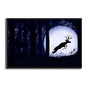 Framed Canvas Wall Art for Living Room, Bedroom Dreamland Theme Canvas Prints for Modern Home Decoration Ready to Hang - 16"x24" inches