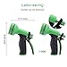 GDEALER Garden Hose Nozzle 9 Pattern Hand Spray Nozzle Heavy Duty Hand Free Clip High Pressure Water Hose Nozzle for Watering Plants, Car Wash and Showering Pets with 2 Extra Rubber Gaskets