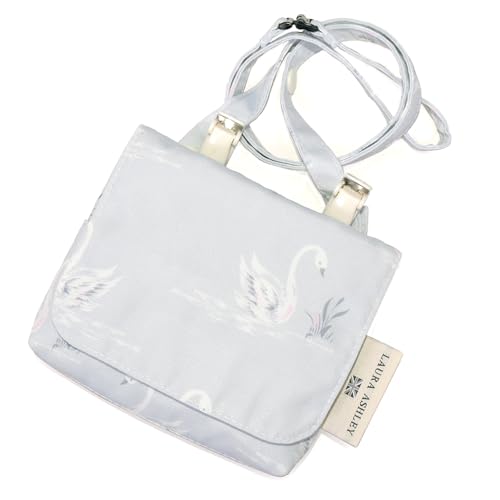 LAURA ASHLEY/COLORFUL CANDY STYLE 【ラージタイプ】移動ポケット・付けポケット 撥水・軽量タイプ Swans はっ水 軽量 汚れにくい シワ防止 ノーアイロン 女の子 NN603110-NVL2603 ※お名前シール付き