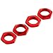 ARRMA Aluminum Wheel Nut 17mm Red: Nero (4), ARAC9428