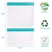 Reusable Storage Bags (6 Pack) – 4 Reusable Sandwich Bags, 2 Reusable Snack Bags, Leakproof Lunch Bags, and Clear Food Storage Bags, Extra Thick,Food Grade Material – Meal Prepping.