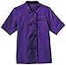 Five Star 18028 Women's Short Sleeve Executive Chef Coat Purple L