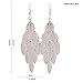 Grace Jun Handmade Multi-layer Dangle Drop Earrings and Clip on Earrings No Pierced for Women
