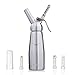 Acevan Professional Aluminum Whipped Cream Dispenser / Cream Whipper 500 ml - with 3 Stainless Steel Decorating Nozzles and Brush Set - Uses Standard N20 Cartridges (not included)