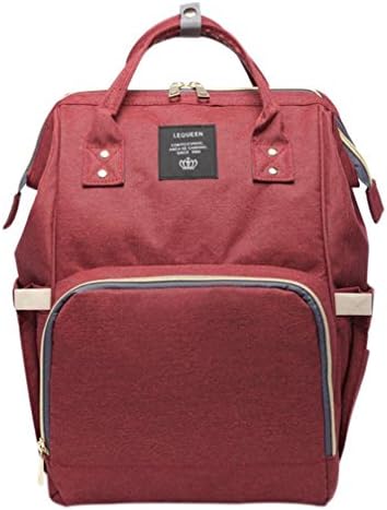 Mummy Maternity Bag Diaper Baby Bag Multifunctional Nursing Bag Backpack Red