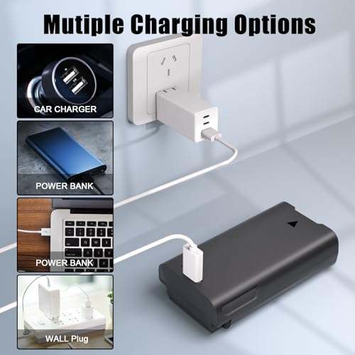REACELL 7000mAh Rechargeable Battery Compatible for Eufy E340 C31 Video Doorbell, 3.7V Backup Battery Long-Lasting, Quick-Release, Easy to Install and Remove, Pack with USB-C Cable (2026 New Version)