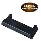10 E Track Tie-Down Rail End Cover - Durable Black Plastic End Protector Cap for Horizontal E Track Tie-Down Rails in Enclosed/Utility Trailers, Cargo Vans, Pickup Trucks