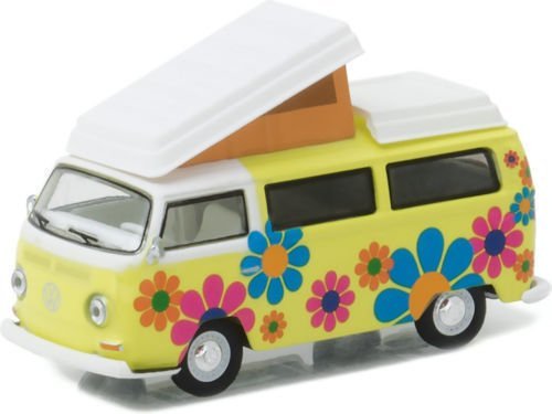 New 1:64 CLUB V-DUB SERIES 4 ASSORTMENT - MULTI COLOR 1968 VOLKSWAGEN T2 TYPE 2 CAMPMOBILE - HIPPIE DIPPY WEATHER VAN Diecast Model Car By Greenlight