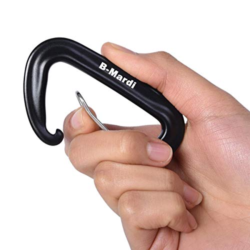 B-Mardi Ultra Sturdy Carabiner Clips,4 Pack, Certified 12KN (2697 lbs) Heavy Duty Caribeaners for Hammocks, Camping,Hiking, Swing, Locking Dog Leash and Harness, Outdoor,Hiking & Utility - Thumbnail 4
