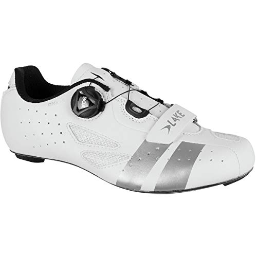 Lake CX218 Cycling Shoe Men's White/Silver, in Oman Whizz