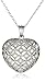 Amazon Collection Sterling Silver Diamond Heart Pendant Necklace (.5 Cttw, H-I Color, I3 Clarity), 18