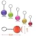 Pakala66 Sport Style Tennis Ball Keychain Tennis Keyring Best Gift for Sports Lovers，6 Color Set