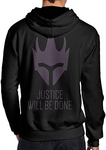 LiyiFF Men's Overwatch Justice Will Be Done Hoodie Sweatshirt