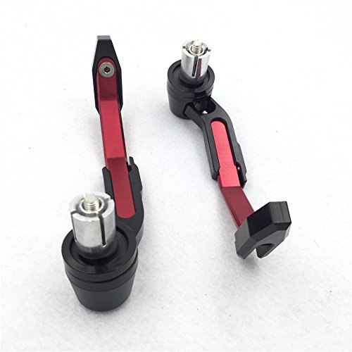 HTT Motorcycle Adjustable Length Red Black Total CNC 7/8"(22mm) Protector Proguard System Pro Brake Clutch Levers Protect Guard For Harley Dyna Honda CBR VFR CR XR Yamaha FZR YZF PW TW Aprilia