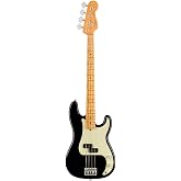 Fender American Professional II Precision Bass, Black, Maple Fingerboard