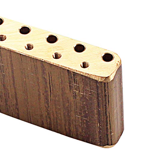 Baosity Brass Tremolo Block Sustain Bridge for Fender Strat Electric Guitar Replacement Parts - Thumbnail 5
