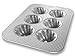 USA Pan Bakeware Swirl Cupcake Pan, 6 Well, Nonstick & Quick Release Coating, Made in the USA from Aluminized Steel