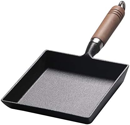 Non-Stick Omelette Pan, Japanese Rolled Omelet Pan Tamagoyaki Egg Pan Rectangular Frying Pan, Cake Roll Egg Roll Pan, Cast Iron Mini Sushi Omelette Frying Pan