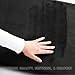 Genteele Memory Foam Bath Mat Non Slip Absorbent Super Cozy Velvet Bathroom Rug Carpet (17 inches X 24 inches, Black)