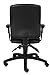 Boss Office Products Multi-Function LeatherPlus Task Chair With Adjustable Arms in Black
