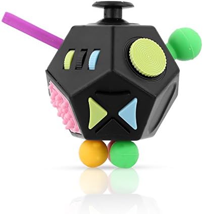 Sehon 12 Sides Fidget Cube Toys Releases Stress Cube Anti Anxiety Ball Toy Stress Relief Cube Toys for Child and Adult (Green)