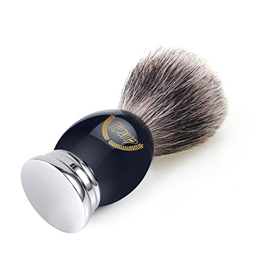 Shaving Brush, Badger Brush Shaving, Best Badger Shaving Brush, Luxury Chrome Handle, Heavy Weight, Natural Soft Badger (Metal Sapphire). Professional Shaving Brush for Men, Shaving Brush 100% Natural - Thumbnail 2