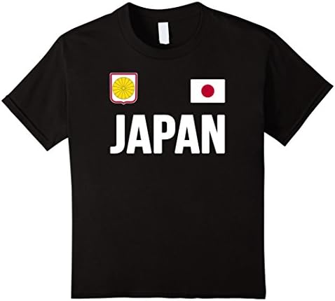 Kids JAPAN T-shirt Japanese Flag Tee Travel Vacation Souvenir 10 Black
