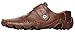 CAIHEE Men 's Casual Leather Stitching Fashion Walking Driving Shoes Slip-On Loafers (7.5 D(M) US, Darkbrown)