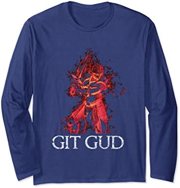 Unisex Git Gud PVP Long Sleeve Shirt - Praise The Sun XL: Navy