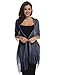 Rheane Shawls and Wraps for Evening Dresses Navy Blue Evening Gown Shawls and Wraps for Weddings Beach Dressy Scarf (Navy with Silver Glitter)