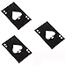 Oruuum 3pcs Black Poker Bottle Opener , Stainless Steel Credit Card Size Casino Bottle Opener for Your Wallet , Beer Bottle Opener