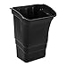 Rubbermaid Commercial Products Utility Cart Garbage Bin Accessory, 8-Gallons, 22-Inches, Heavy Duty Bussing Cart Trash Can Attachment with Top Handles