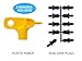 1 GPH Netafim Woodpecker Jr Pressure Compensating Dripper Emitters, 35-Pack Plus Hole Punch Tool and Goof Plugs for Drip Irrigation Systems