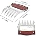 JEANTRIX Meat Claws,Meat Shredder Claws, Stainless Steel BBQ Meat Claws for Shredding Meat with Wood Heat Resistant Handle (Gules)