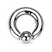 Inspiration Dezigns 8G, 6G Basic Captive Bead Ring 316L Surgical Steel - Sold Individually (6G, Length: 1/2