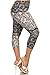 Leggings Depot Women's Plus Size High Waisted Best Selling Capri Print Leggings2 (Floral Lace)