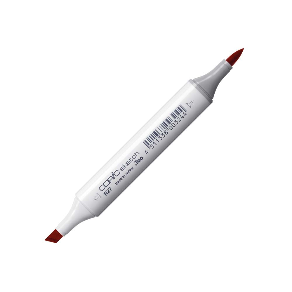 COPIC Sketch Coloured Marker Pen - (R-27) Cadmium Red, For Art & Crafts, Colouring, Graphics, Highlighter, Design, Anime, Professional & Beginners, Art Supplies & Colouring Books — image 1