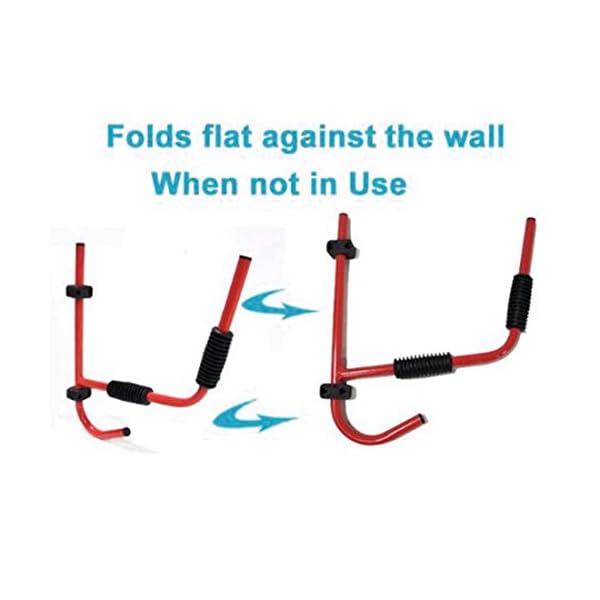 LeagueCo-2-x-Heavy-Duty-Steel-100LB-Kayak-Canoe-Arms-Storage-Wall-Mount-Folding-Hanger-Rack