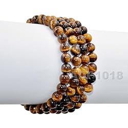 AD Beads Handmade Gemstone Stretch Elastic Bracelet