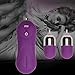 Demarkt Vibrating Egg, Waterproof 16 -Frequency Silicone Jump Eggs-Best Massager for Men or Women (Purple)