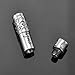 HooAMI Stainless Steel Only Love Perfume Bottle Urn Pendant Necklace - Memorial Ash Keepsake - Cremation Jewelry Silver