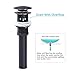 Fryotuc Oil Rubbed Bronze Drain Bathroom Vessel Sink Pop Up Drain with Overflow
