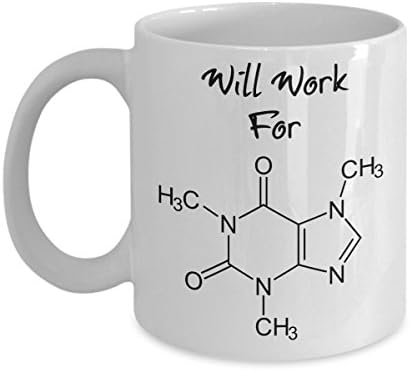 Science Teacher Coffee Mug Caffeine Molecule Chemistry - Best Gift Gift Geek Nerd Caffeine Formula