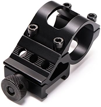 LIRISY 1" Flashlight Offset Picatinny Rail Mount, Flashlight Offset Gun Mount Riflescope Ring for Picatinny Weaver Rail