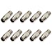 Wsdcam 10 Pack BNC Connectors - BNC Female to Female Coupler Jack Straight Convert Connector BNC Adapter for CCTV Security Camera primary